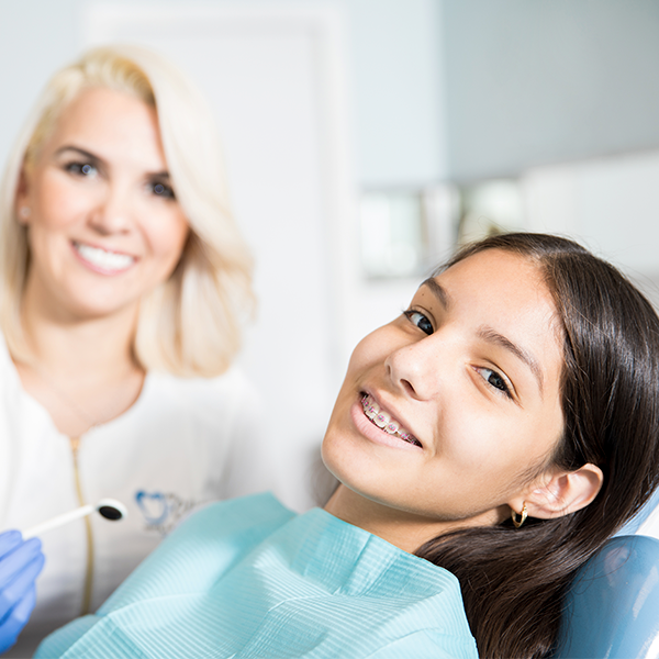Clinica con tratamiento de ortodoncia